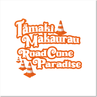 Tamaki Makaurau Road Cone Paradise Posters and Art